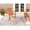 Sofia Fleur 5'3" X 7'2" Outdoor Patio Rug Navy Blue - Nicole Miller