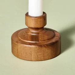 7"x3" Flameless Christmas Window Candle With Wood Base - Hearth & Hand™ With Magnolia -Outdoor Decoration Store GUEST ffd6975e 2146 4e21 8ea0 9c4d357bd4f0